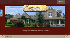 Desktop Screenshot of paganofuneralhome.com
